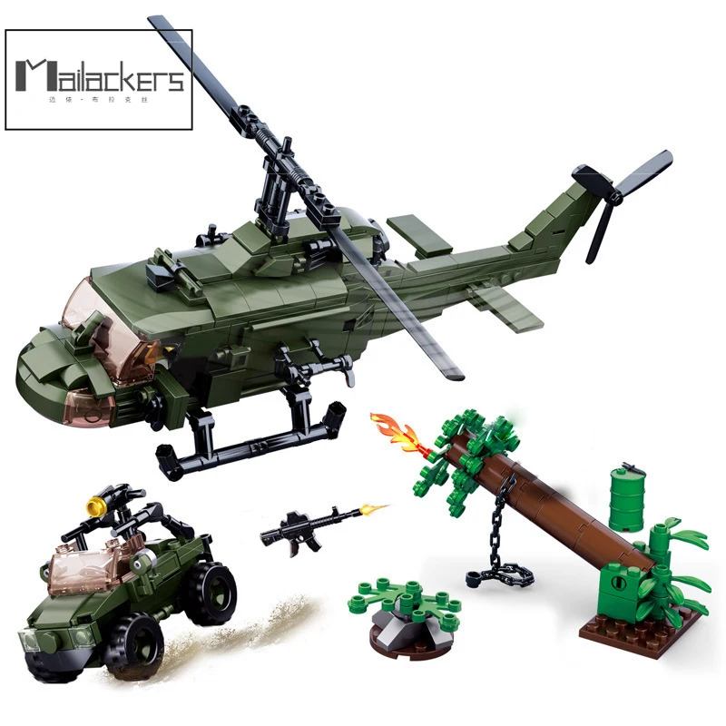 

Военное оружие Mailackers WW2, спасательный вертолет, строительные блоки WW2, Боевая война, модель самолета, кирпичи, игрушки для детей, подарки