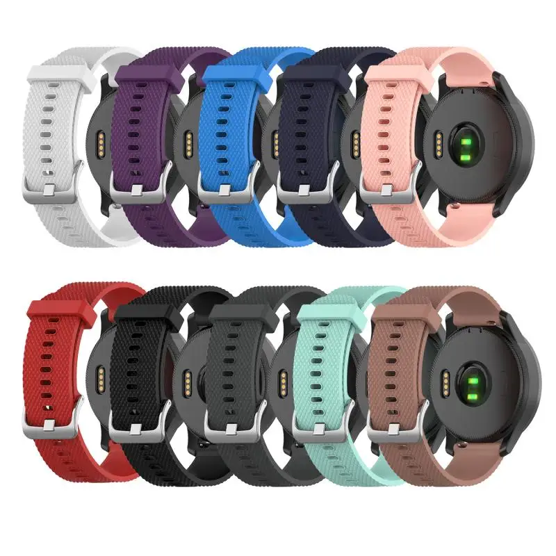 Ремешок для часов Garmin vivoactive4 S женский спортивный браслет резиновый ремешок