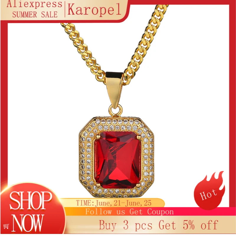 Цепочка Karopel из нержавеющей стали золотого цвета с микрозакрепкой ожерелье