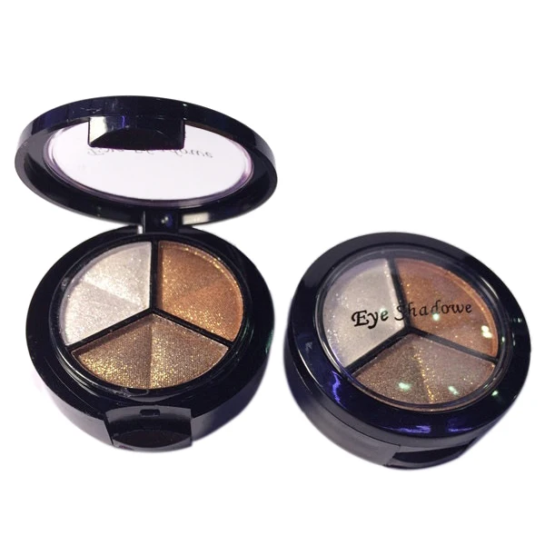 Профессиональный дымчатый косметический набор 3 цвета натуральные матовые тени