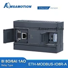 ETH-Modbus-IO8R-A TCP RTU 8-полосный релейный модуль Ethernet 8I-8O 6AI-2AO аналоговый вход, выход RS485 цифровая плата связи