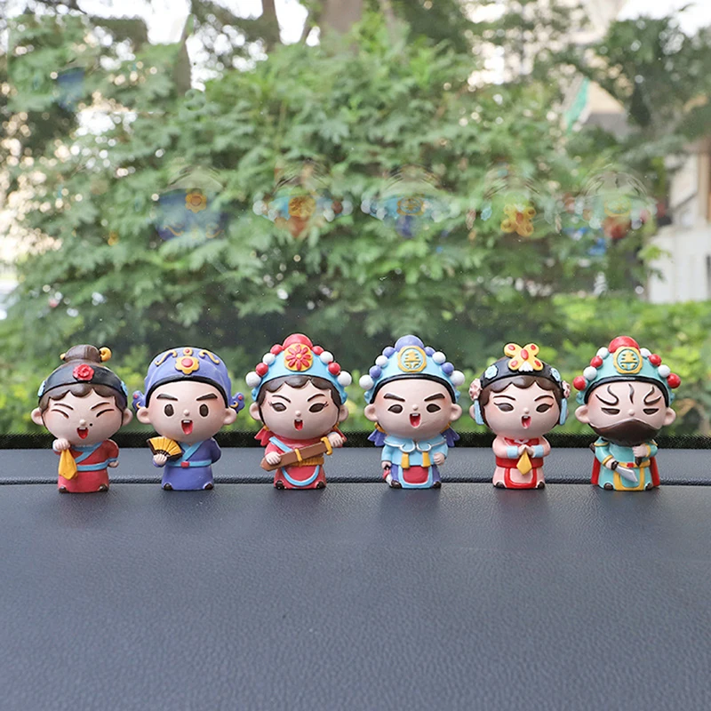 Маленькая кукла ручной работы Q Version Пекинская опера подарки украшение для дома