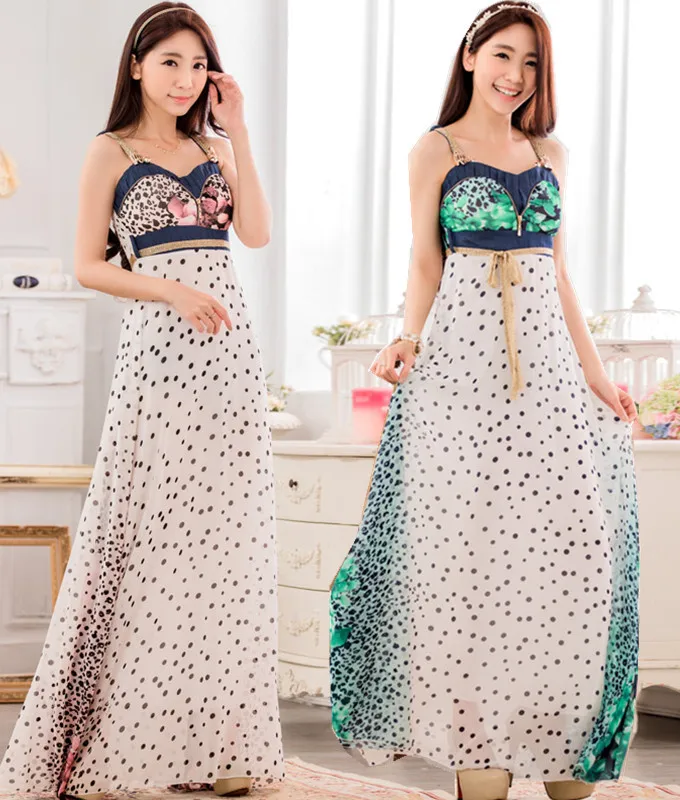 Женское джинсовое платье на молнии длинное шифоновое праздничное Вечерние шого