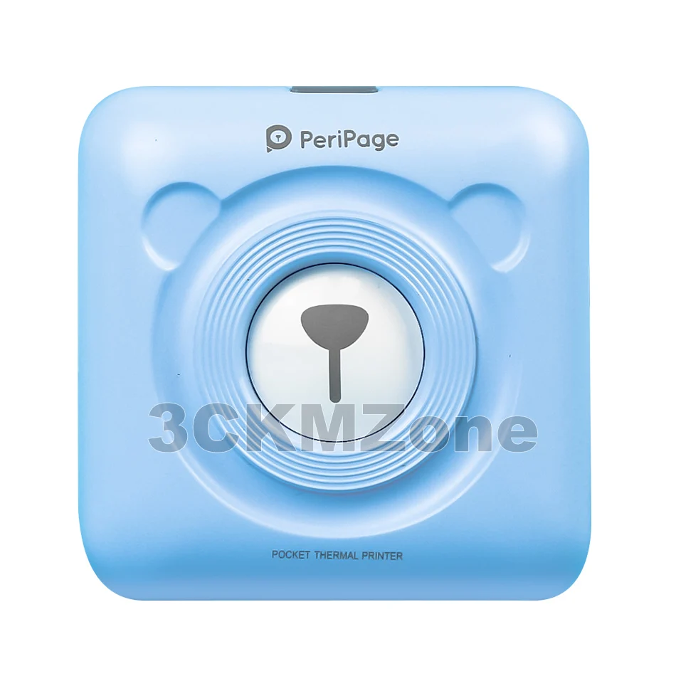 1 Blue Printer 58 мм Bluetooth Тепловой Фотопринтер 2-дюймовый Мини Карманный Маленький Симпатичный Peripage A6 Беспроводной Фотопринтер для IOS Android System - Цвет: 1 Blue Printer