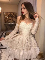 champagne cocktail dresses 2022 women formal party short prom dress off shoulder robe de soiree homecoming gown graduation dress