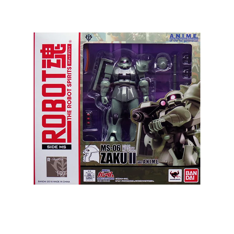 

17cm BANDAI Original ROBOT 197 zaku GUNDAM ANIME gto Anime characters Action PVC Collection Model Toy Anime Figure Toys For Kids