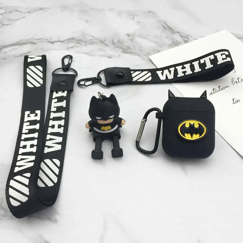 LOVERONY мультфильм Marvel Bluetooth наушники силиконовый чехол для AirPods 2 1 гарнитура Защитная крышка кулон милый Coque Air pods