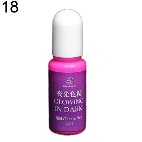 Purple Red Лидер продаж, 20 цветов, светящийся пигментный краситель, УФ-смола, эпоксидная смола, сделай сам, сделай сам, изготовление ювелирных изделий, игрушки, подарок, украшение, поставка, ювелирные изделия, УФ R - Цвет: Purple Red