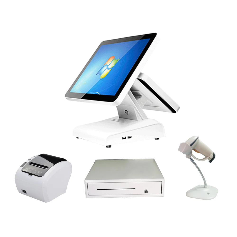 Бесплатная доставка двойной экран pos система кассовый аппарат Точка продаж