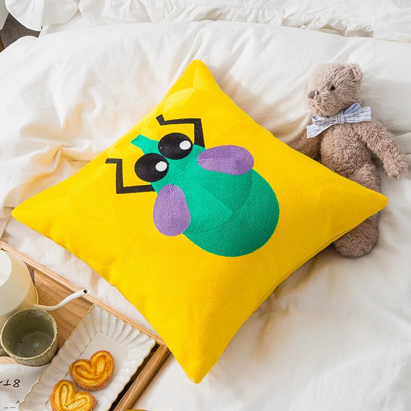 45*45 см вышитые вельветовые наволочки с рисунком милой панды и овечки betty boop