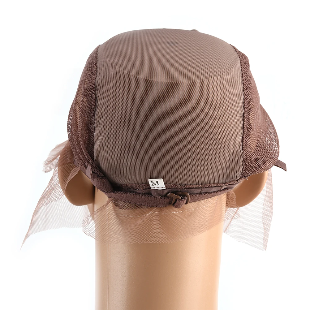 Кепки для париков "Lace Front Wig Caps" с регулируемым ремешком, инструменты для выполнения шапочки с плетением, сетка для волос, профессиональная, 4 цвета на выбор.