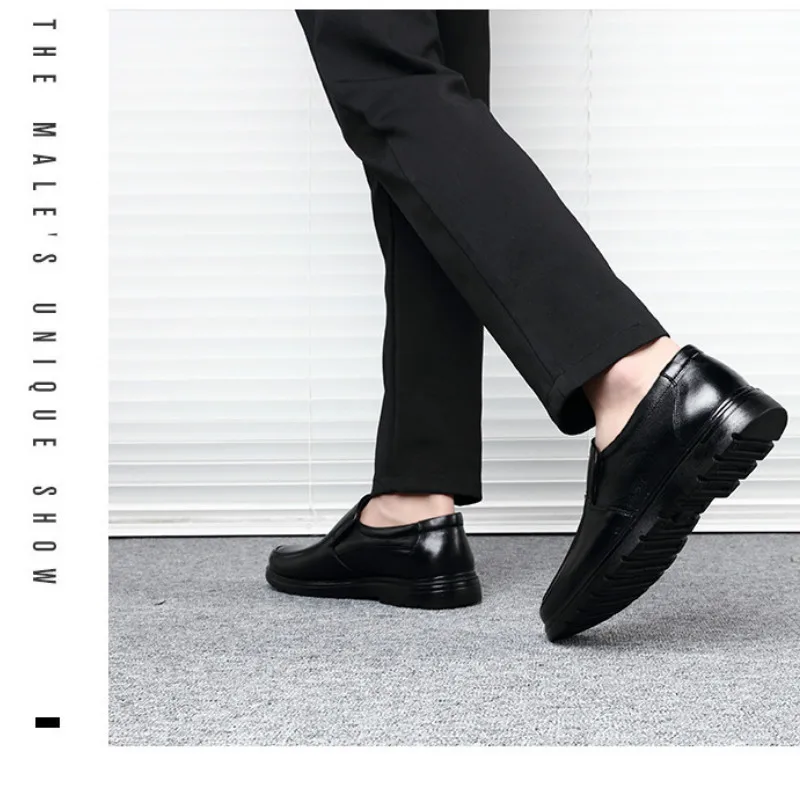 Мужские туфли-оксфорды PLYX из натуральной кожи для весны и зимы деловые