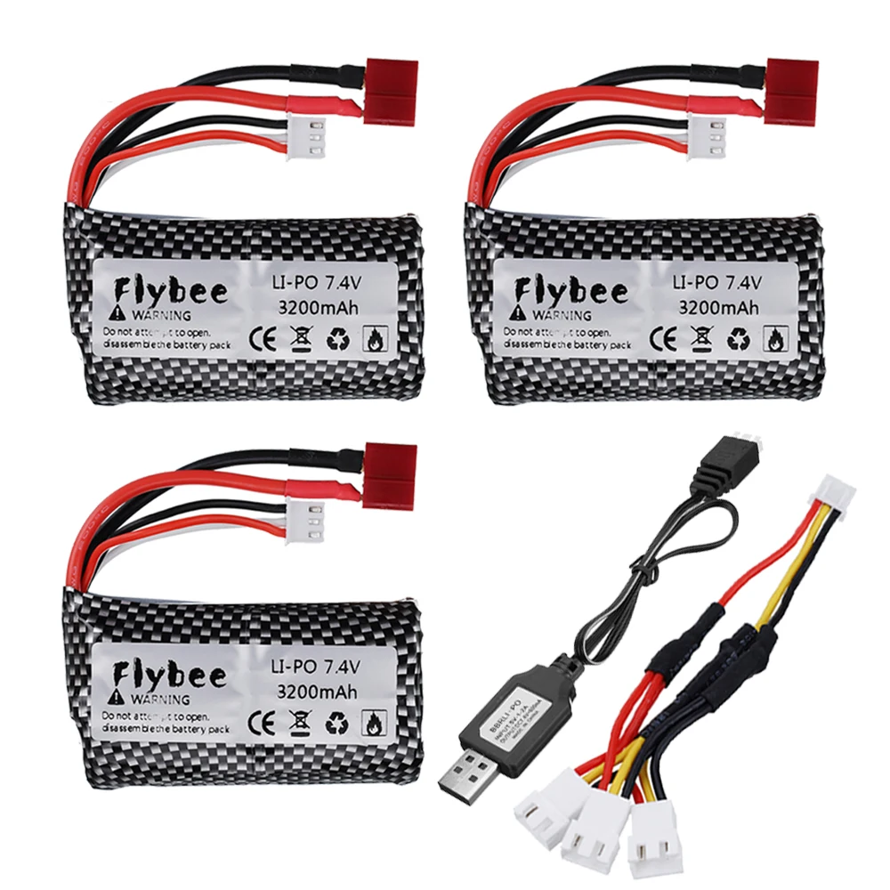 7 4 V 3200mAh 2S Lipo Батарея для Q46 Wltoys 10428 /12428/12423 игрушечные машинки RC Запчасти
