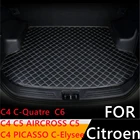 Sinjayer водонепроницаемый коврик для багажника автомобиля, задний багажник, подкладка для груза для Citroen C4 C-четыре C5 C4 AIRCROSS C4 PICASSO C-Elysee C5 C6