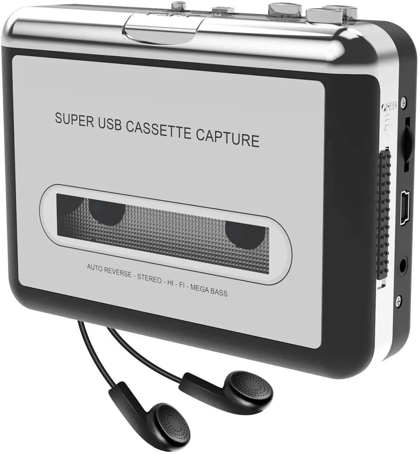 Y & H-REPRODUCTOR DE Cassette USB a MP3, convertidor de captura de Audio, reproductor de música, grabadora de casete