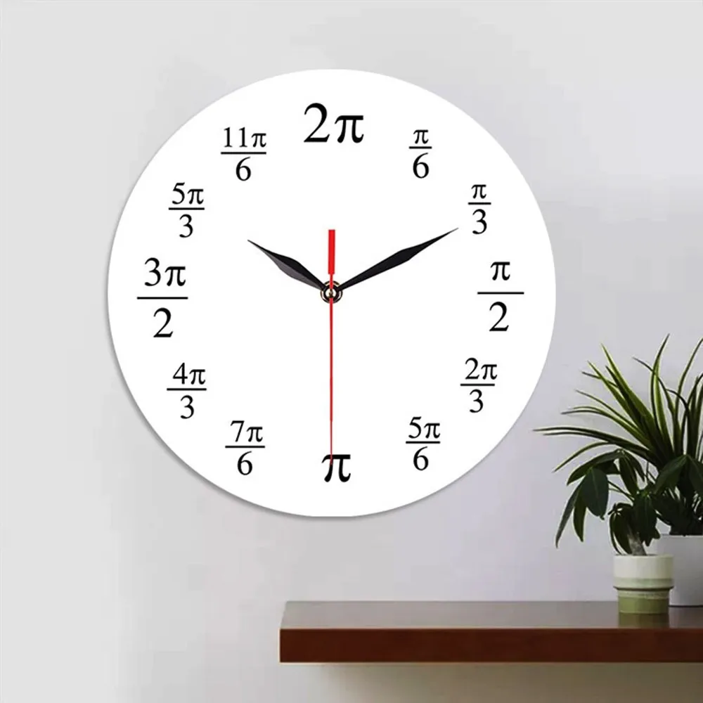 Новые акриловые тихие красивые часы спальня гостиная Математика Pi креативные