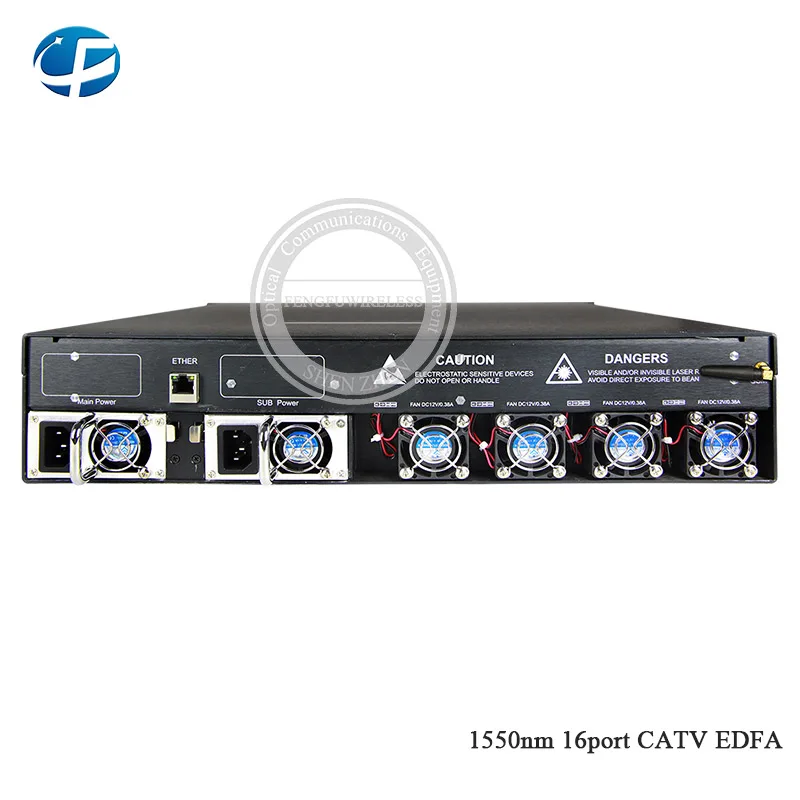 Оптический усилитель 16 way FTTH SC/APC -UPC CATV EDFA 1550 нм 16*23 дБм 16*21 с WDM 2U/80 Вт | Мобильные