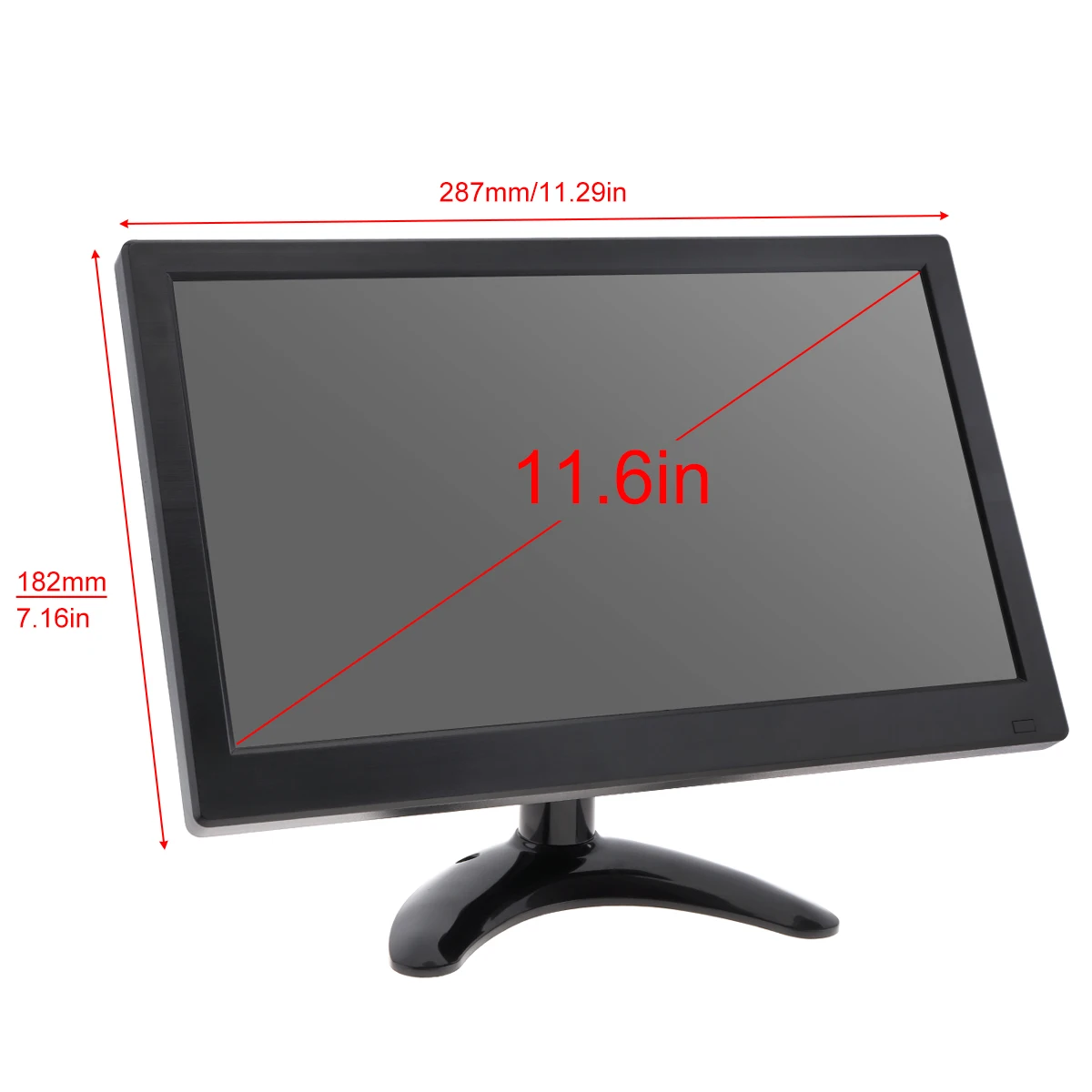 11 6 дюймов HD IPS TFT LCD Автомобильный Монитор ТВ компьютер MP5 плеер 2 канала видео вход