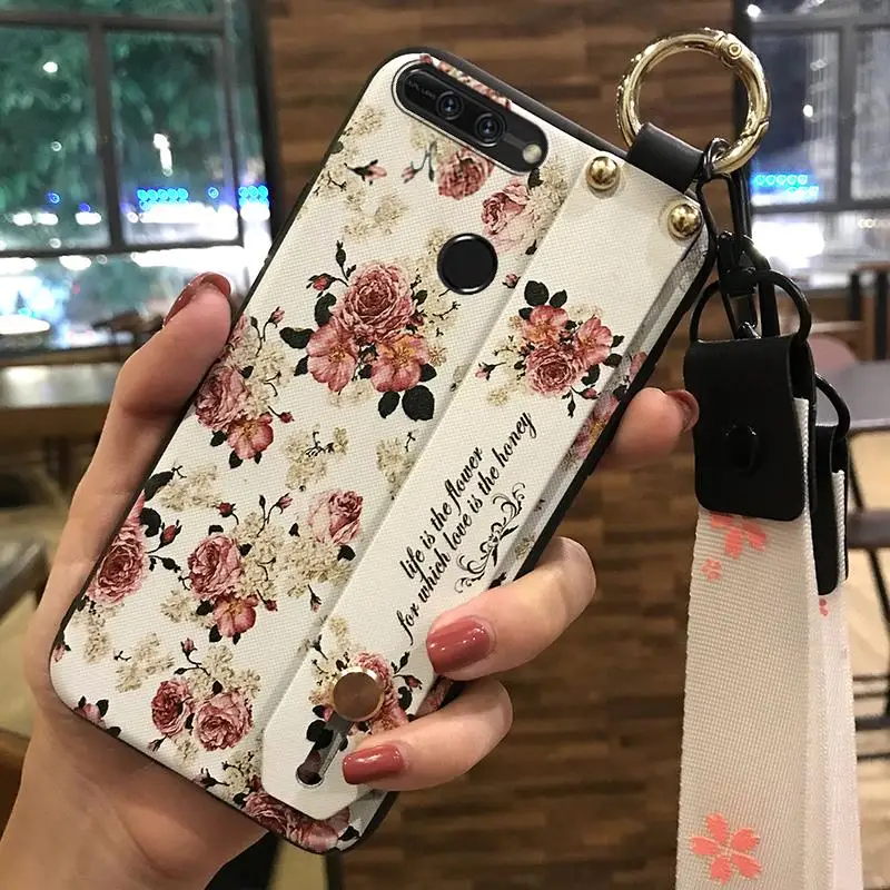 Чехол для телефона Huawei Honor V9 5 7 дюйма 8 Pro держатель серии цветов силиконовый