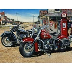 DIY 5D Алмазная вышивка мотоцикл мозаичная картина вышивка крестом полный кругквадратный набор со стразами украшения дома