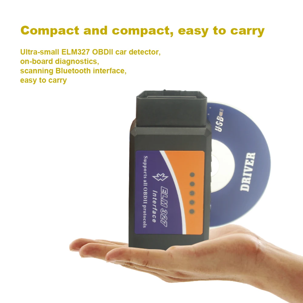 ELM327 v2.1 Bluetooth OBD2 автомобильный диагностический сканер инструмент считыватель