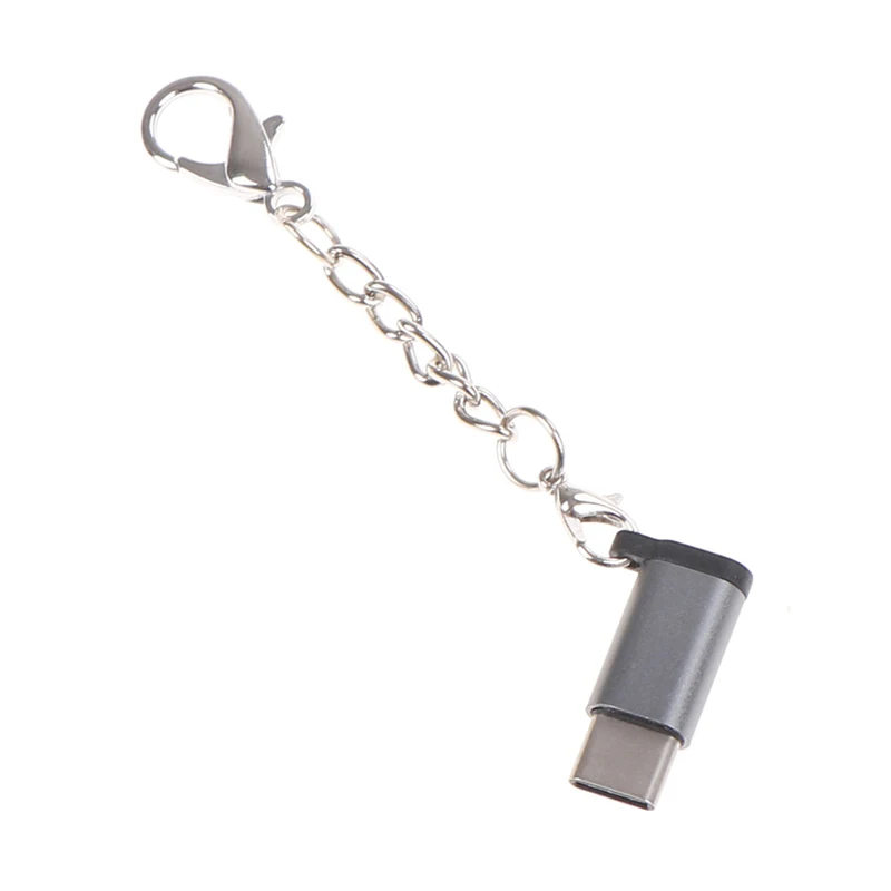 17 6*11 3 мм Алюминий USB-C к Micro USB адаптер брелок Тип с разъемами типа C и разъем |