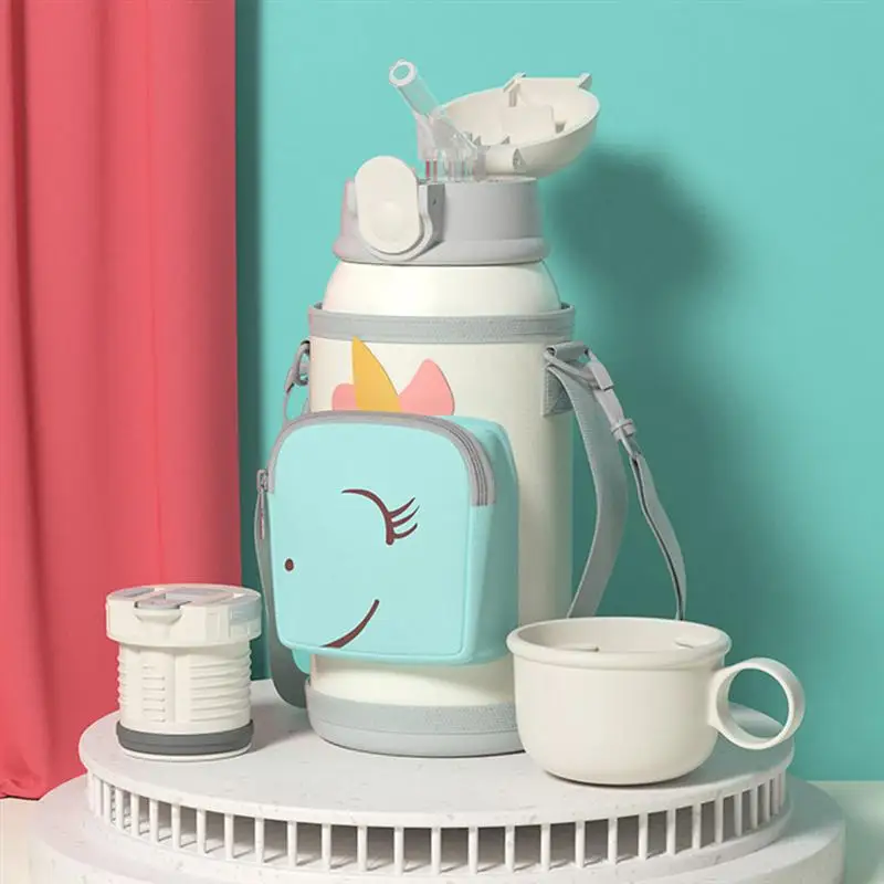 

1Pc 550ml Cartoon Thermal Mug Kids Insulation Cup Creative Stainless Steel Cup