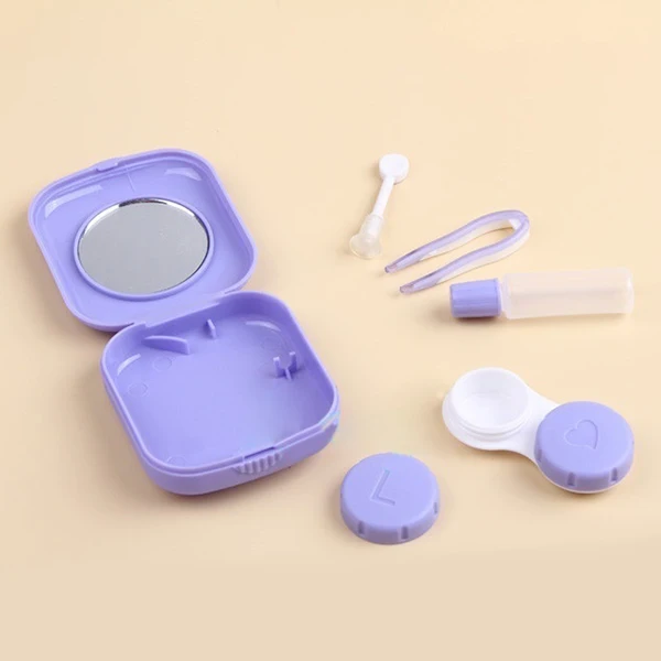 Новый милый Стильный карманный мини чехол для контактных линз дорожный набор