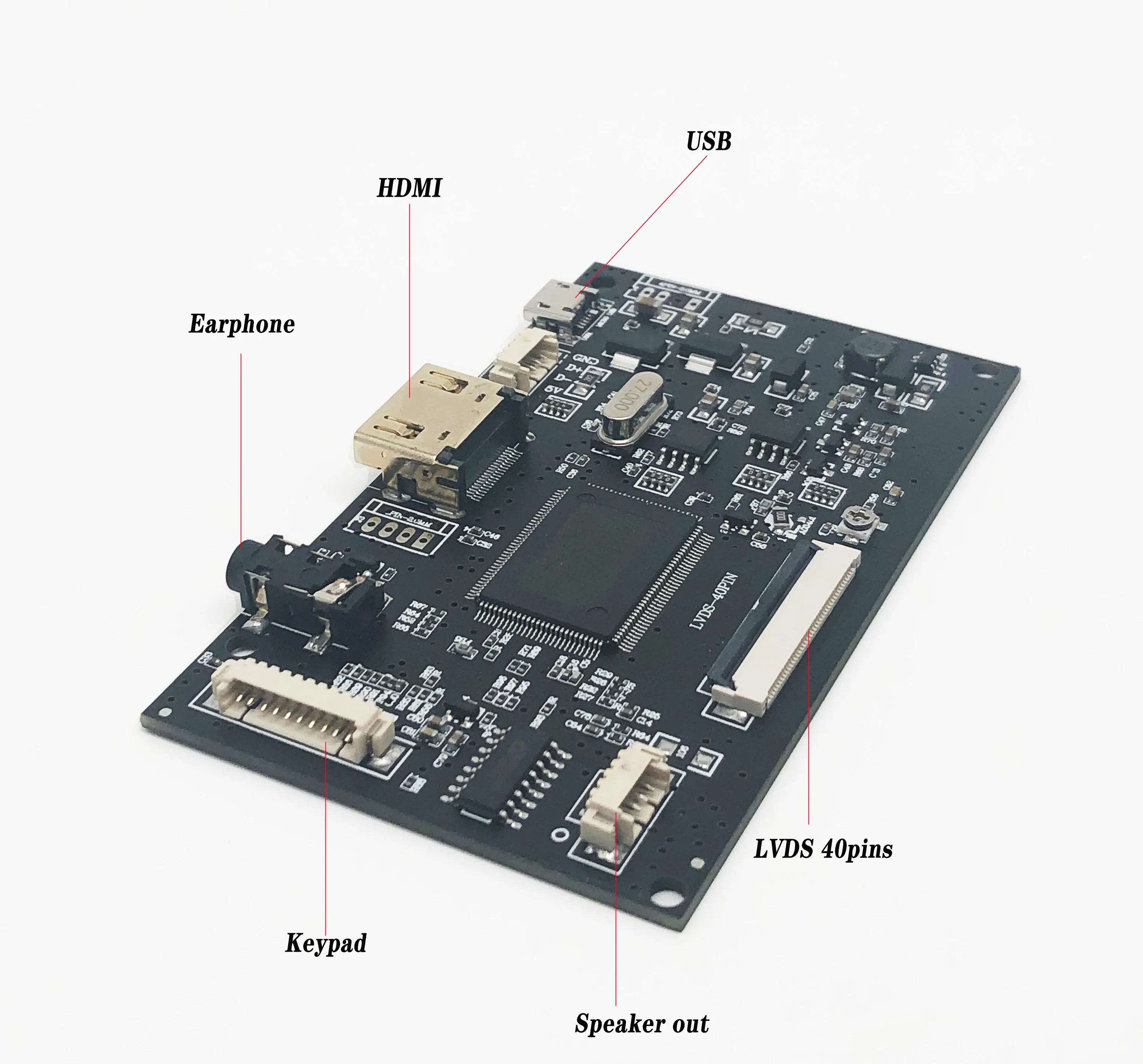 Комплект платы контроллера ЖК-драйвера HDMI + Audio 40pin для панели CLAA070ND02/EJ070NA02/AT070TNA2 V.1