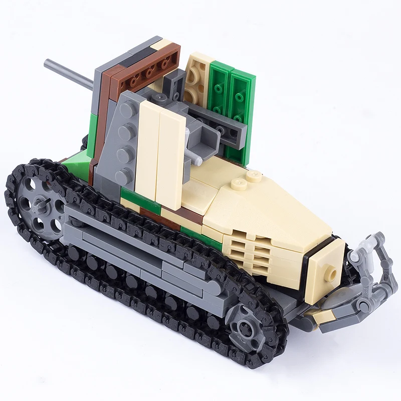 WW2 Renault FT17 Танк военные строительные блоки немецкое оружие солдатика WW1