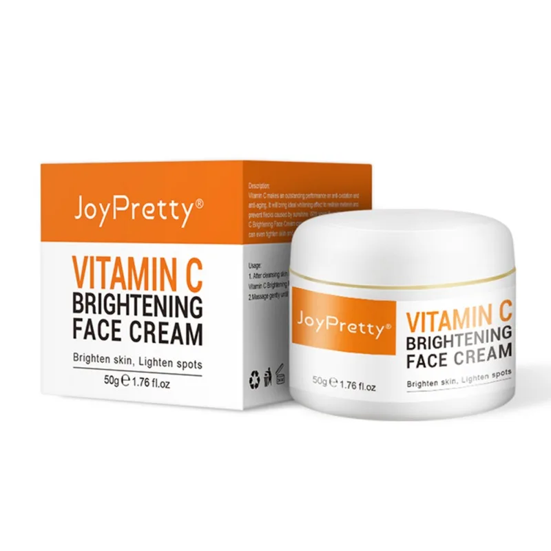 Отбеливающий крем для лица с витамином C восстанавливающий блестящий средство