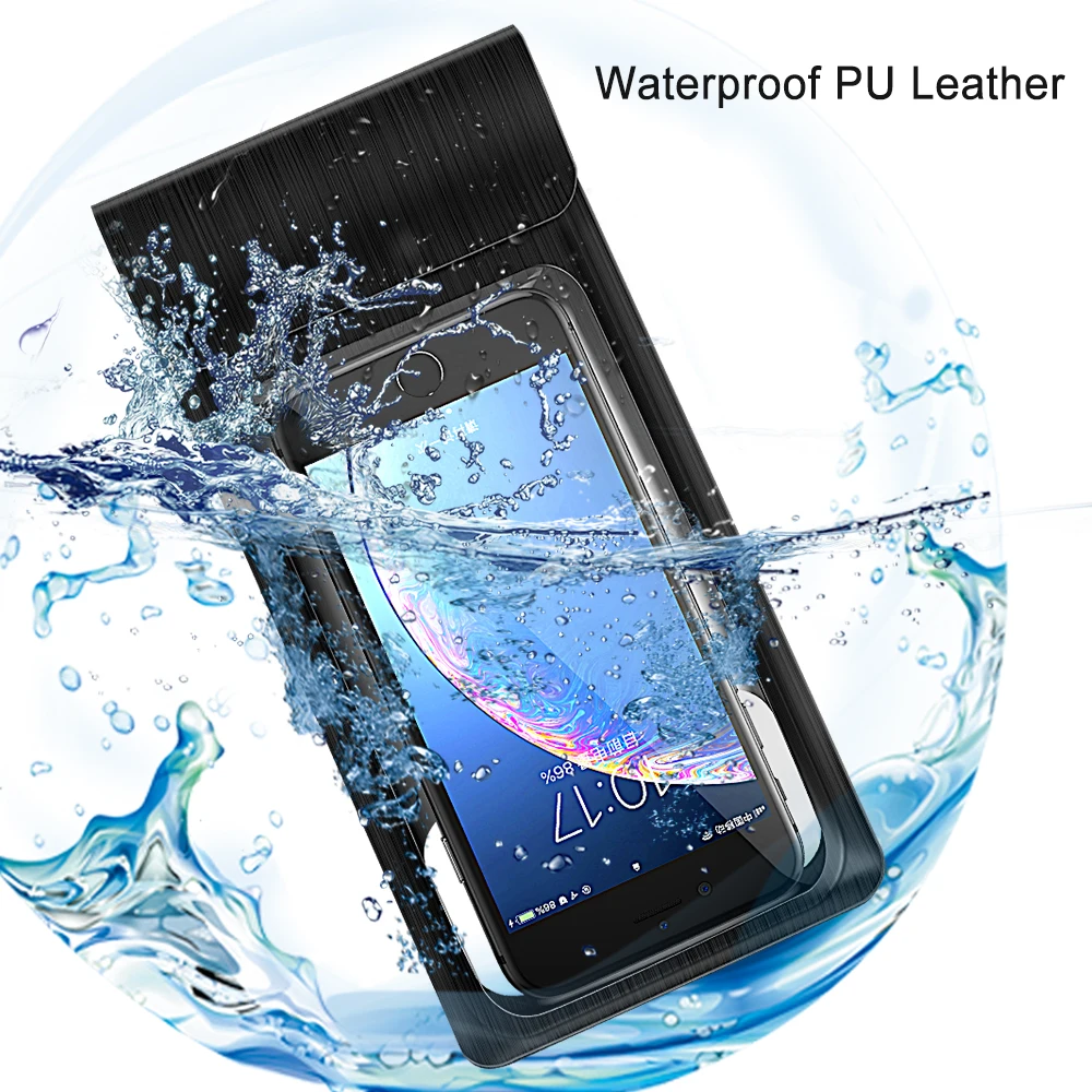 Водонепроницаемая сумка чехол для телефона мобильного пляжная бассейна