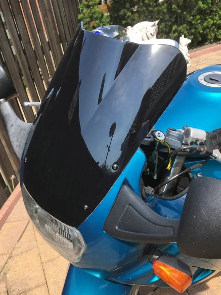 МОТОЦИКЛ ABS пластик черный ветровое стекло дефлектор ветрового стекла для 1987-1997