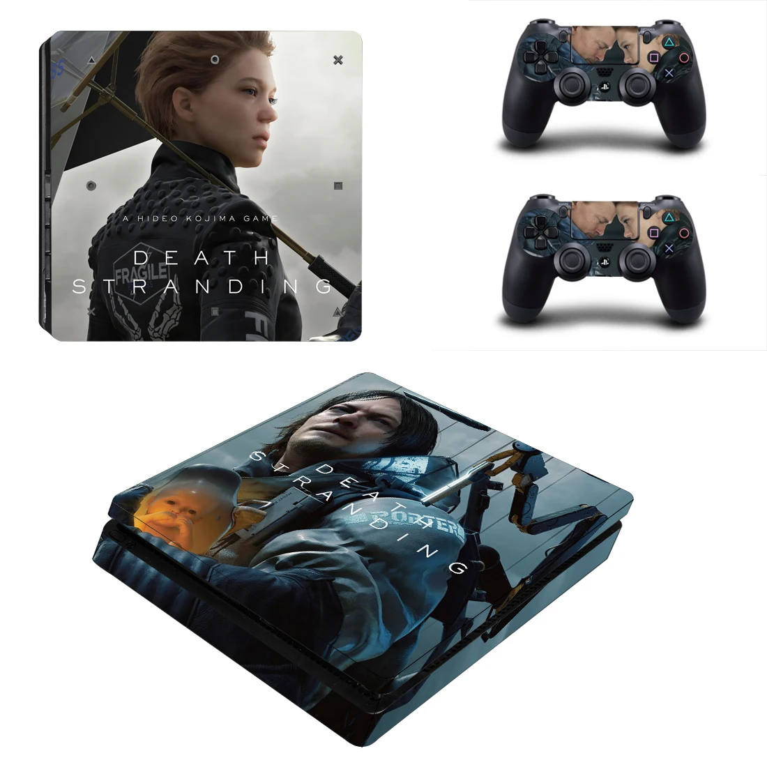 Death Stranding Стиль кожи Стикеры для PS4 Slim консоли и контроллеры Наклейка Виниловые