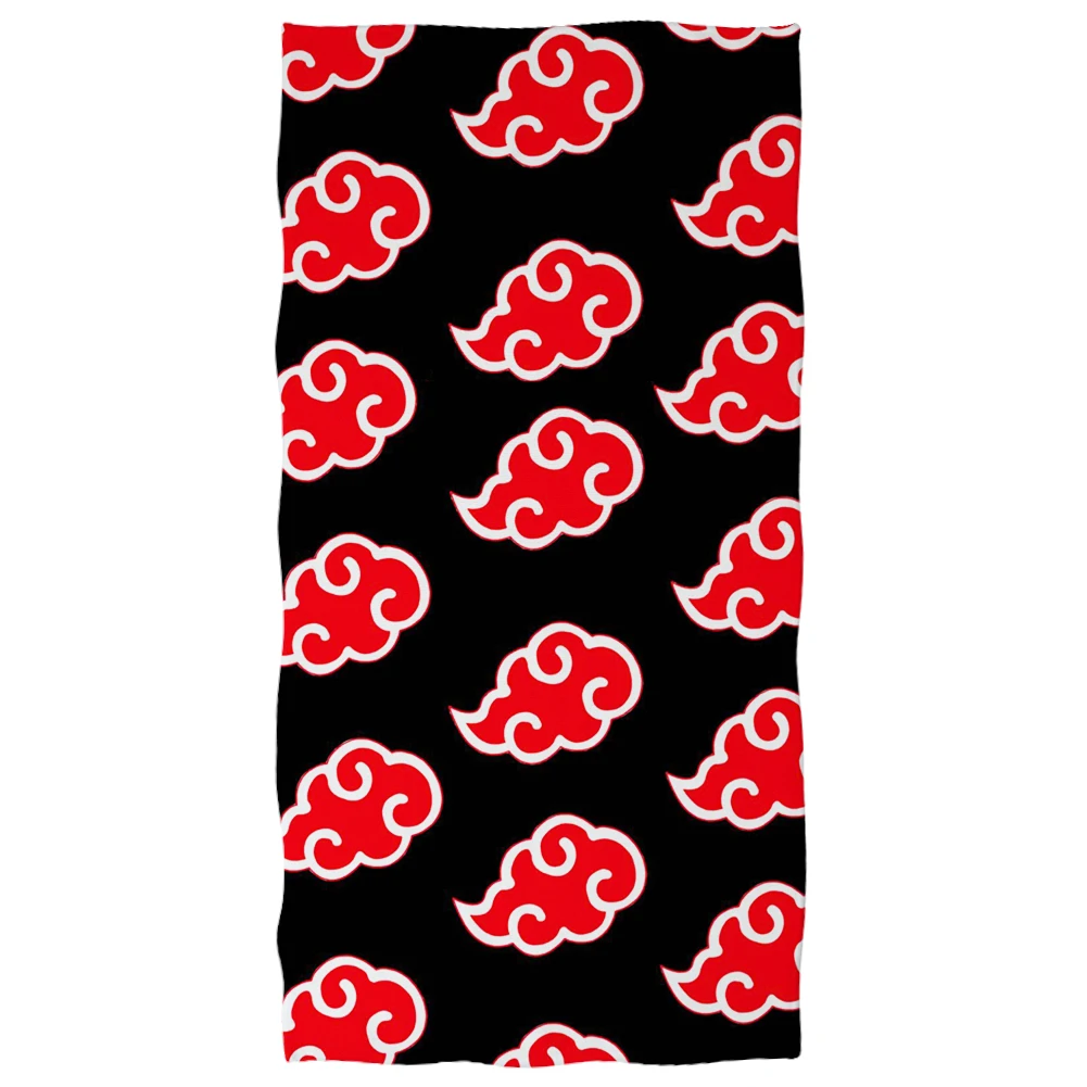 

Microfiber Soft Beach Towels Quick Dry Bath Shower Toallas Cartoon Anime Akatsuki Cloud 3D Printing Summer Swimming Towels