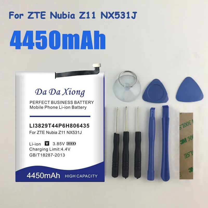 4450 мА/ч Батарея для ZTE Nubia Z11 Li3829T44P6h806435 NX531J высокое качество Мобильный телефон