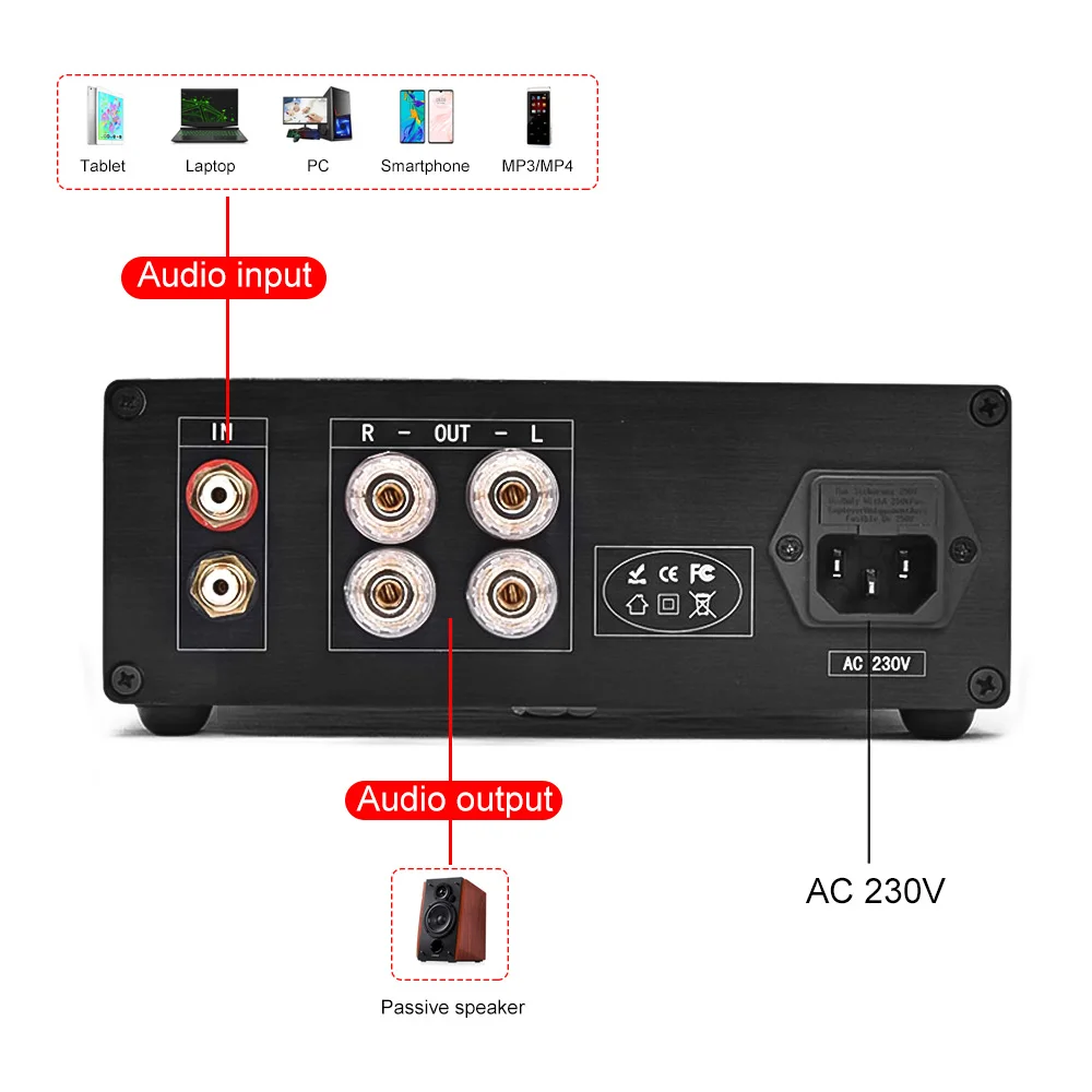 Hi fi стереозвук усилитель динамика 90Wx2 STK4211 мощности домашний с регулировкой тона