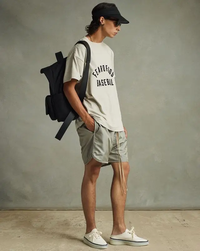 

2021 Best Version FG 7th Collection Men Woven Fabric Drawstring Shorts Hiphop Loose Men Summer Shorts Beach Shorts Pants