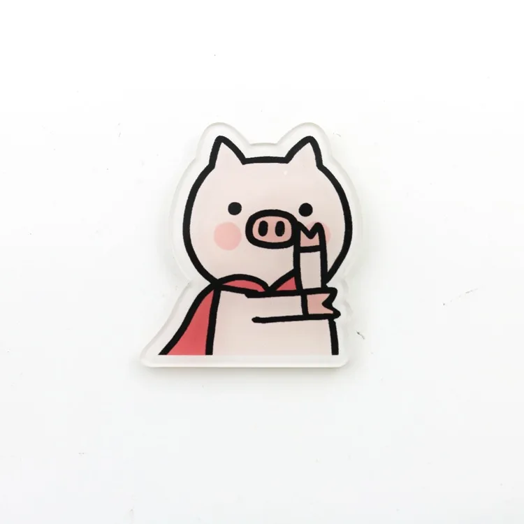 

Sailing Rain Cartoon Animal Pig Brooches Little Girl Cute Kawaii Children Lady Women Brooch Pins Children Acrylic Accessories