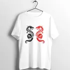 Женская футболка ulzzang, Винтажная Футболка с принтом китайского дракона, женские уличные топы, футболка с графическим принтом в стиле Харадзюку, женские топы, одежда