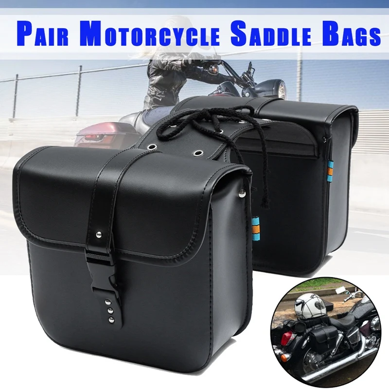 

A pair of universal motorcycle modified side bag car side box mini car bag saddle bag Honda/Yamaha/Suzuki front fork tool bag