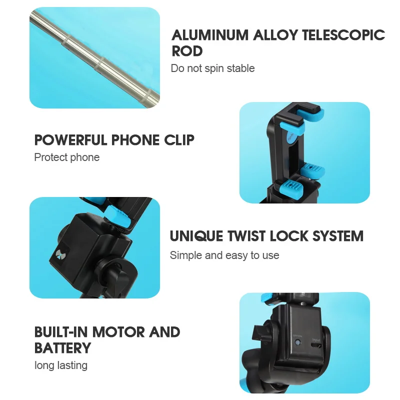 Новая электрическая портативная беспроводная Bluetooth селфи-Палка с поворотом на 360