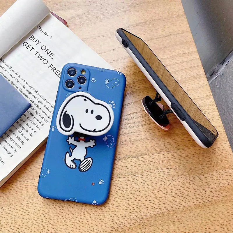 Чехол для телефона с мультяшным рисунком Charlie Brown Dog iphone 7 8 Plus мягкая складная