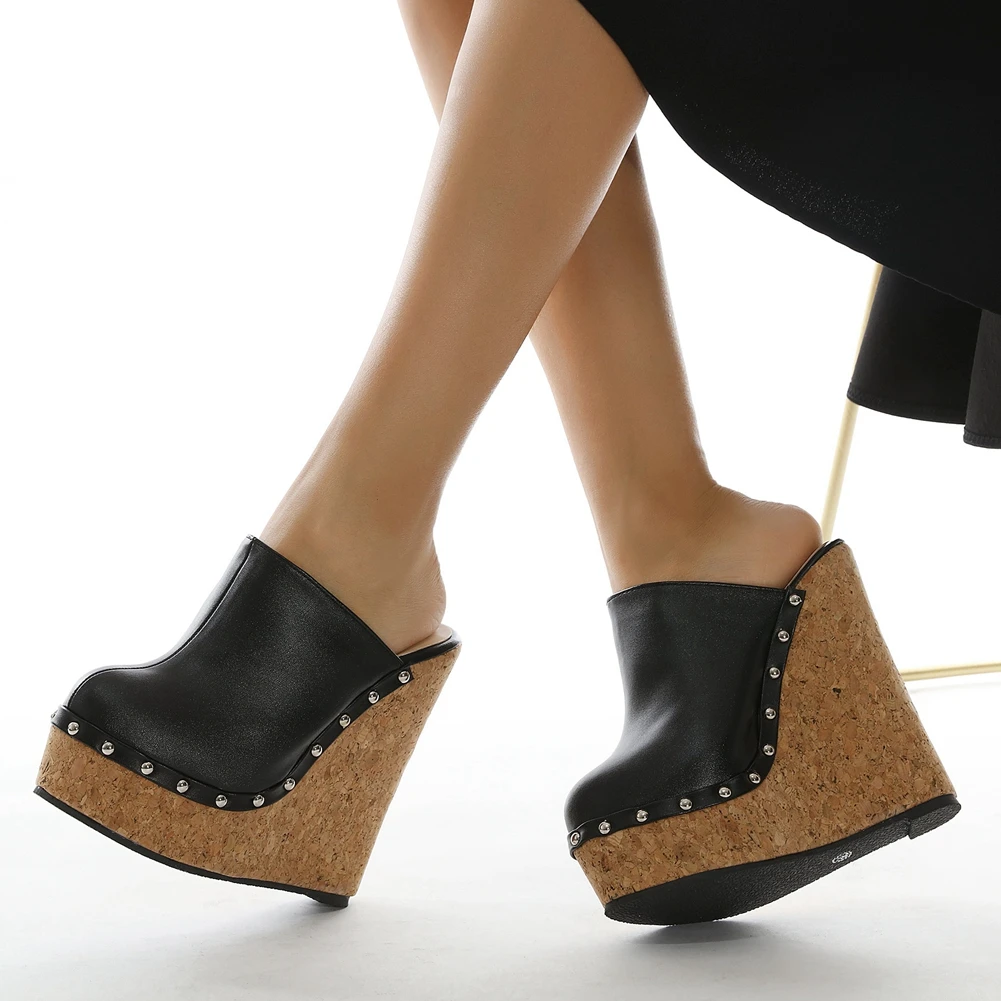 

Бренд ремешком на пятке и на высоком каблуке; Туфли-лодочки на танкетке, без шнуровки, на очень высоком каблуке Высокая платформа летние пик...