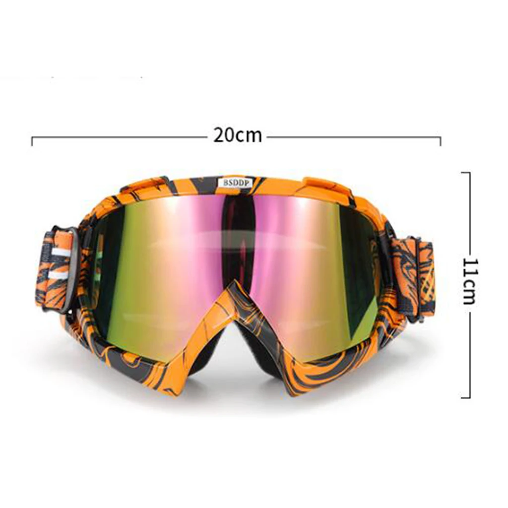 

1 Pcs Motorcycle Goggles, ATV Dirt Bike Racing Helmet Goggle Anti-Scratch Protective Eyewear For Adults' Women Men