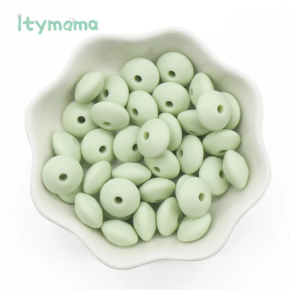 60pc BD020-14 Itymama, 60 шт., пищевые силиконовые счеты, бусины, жемчуг, силиконовые бусины, сделай сам, Прорезывание Зубов, уход за ребенком, ожерелье, соска, цепочка, детский Прорезыватель - Цвет: 60pc BD020-14