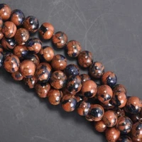 natural mixed gold blue sand beads diy for bracelet necklace pendants earrings making 68mm