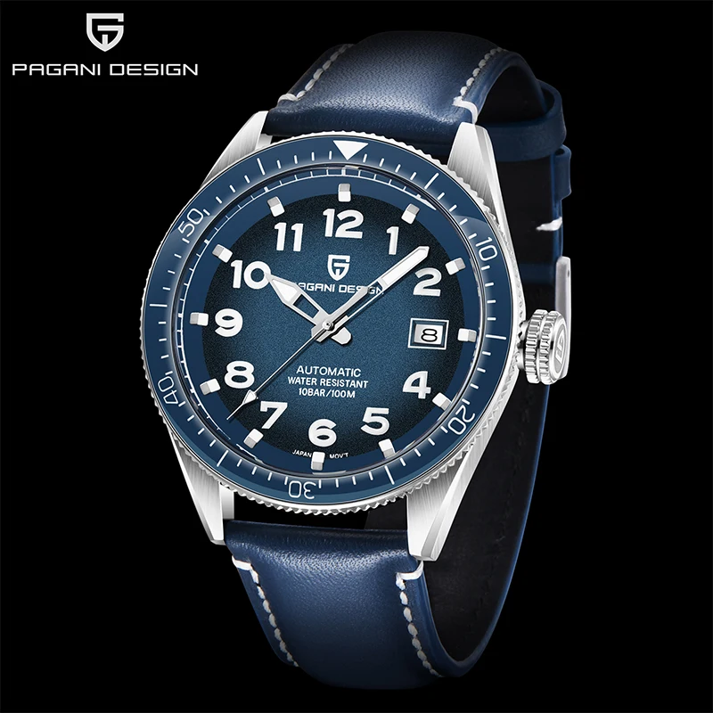 

PAGANI DESIGN Top Brand Watch Men Fashion Blue Watch Luminous Dial Sapphire Mirror Waterproof Mechanical Watch Relogio Masculino