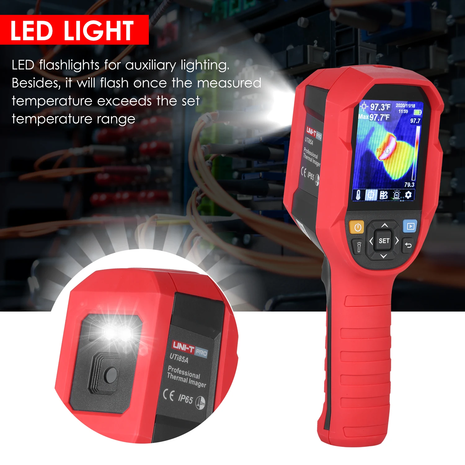 UNI T тепловизор ИК Инфракрасная тепловизионная камера TFT ЖК дисплей устройство