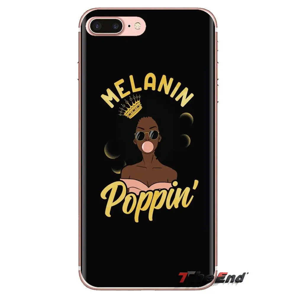 Чехол для iPhone XS Max XR X 4 4s 5 5S 5C SE 6 6S 7 8 Plus samsung Galaxy J1 J3 J5 J7 A3 A5 black girl queen 2bunz Melanin Aba |